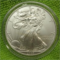 2008 One Oz. Fine Silver Eagle Dollar