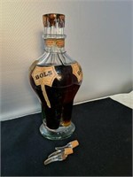 Vintage Bols 4 Chamber Liquor Bottle 
11"Tall
