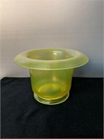 Vintage Vaseline uranium glass bowl
4" Tall 7"