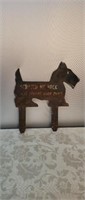 Vintage sheet iron Scottie terrier dog in the