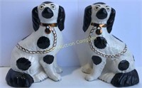 Staffordshire Dogs 9" - 2