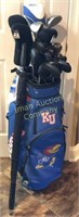 KU Golf Bag with Ping Eye2 Irons, Ping G5 driver