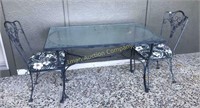 Iron Patio Table and Chairs