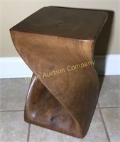 Carved Wood Stand 18"