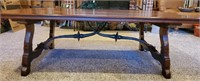 Wood and Metal Coffee Table-Large