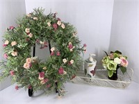 Floral Wreath and Accent Decor