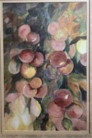 Leichner Watercolor Framed/Plums