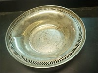 Vintage Sterling Silver Serving Plate About 67gm