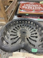 CAst Iron Tractor Seat