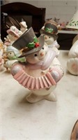 Lenox Porcelain Snowman Snowy Serenade