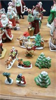 21 Piece's Homco Villages & Christmas Figures