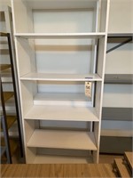 2 white - 5 shelf units