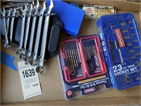 box of assorted tools