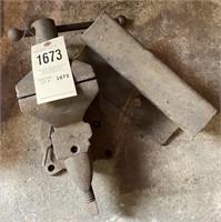 vise and iron pieces