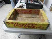 Vintage 1960's coca cola wood crate.