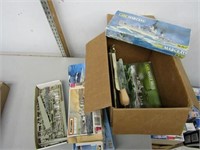Lot of model boxes and parts. Not complete. SHIPS