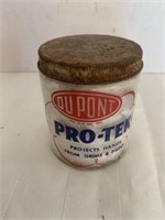 DuPont Pro-Tek Glass Advertising Jar