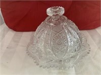 Glass Covered Cheese Ball / Butter Dish