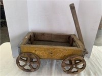 Hand-Crafted Wagon Made from Coca-Cola Crate