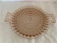 Pink Depression Serving Plate / Tray