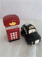 Salt & Pepper Set - Phone Booth / Taxi Cab