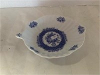 "Antique Reflections" Finger Dish - Blue Floral