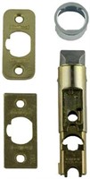 6 Way Adjustable Plain Latch in Polished Brass