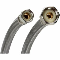 (2) B1F30 Stainless Steel Faucet Connector - 30 in