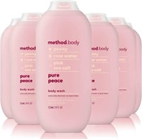 Method Body Wash, Pure Peace, 18 Ounce (6 Count)