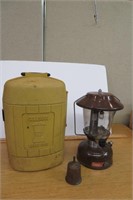 Vintage Brown Coleman Lantern #275  Funnel & Case