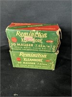 100 Rounds Remington .30 Cal Mauser 85 Grain