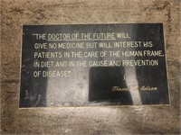 Vintage Thomas Edison Quote Placard