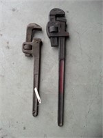 2 Large Pipe Wrenches
