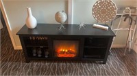 Freestanding Fireplace Entertainment Stand