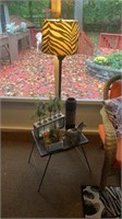 Metal Table, Decor, Floor Lamp