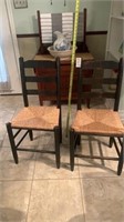 (2) Matching Woven Bottom Chairs