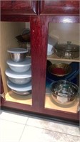 Contents of Cabinet - Cookware!