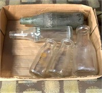 Box of early bottles