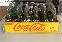 Early Coke crate and bottles