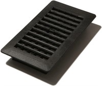 Decor Grates PL408-BLK 4-Inch by 8-Inch Plastic