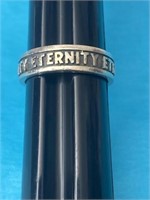Sz.7 Sterling Silver Eternity Ring 4.38 Grams