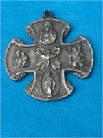 Sterling Silver Religious Pendant 6.80 Grams