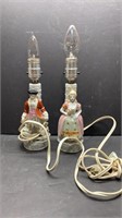 Early pair of lamps