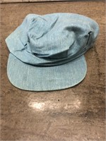 Vintage 1970s Oversized News Boy Denim Hat