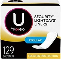 U by Kotex Lightdays Liners, Regular,