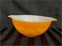 Pyrex Orange Sunflower Cinderella Stye Bowl