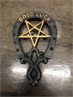 Vintage Good Luck Horse Shoe Pentagram