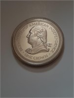 1976 Isle Of Mann One Crown American Independence