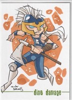 Marvel Ares Sketch card by Dino Damage