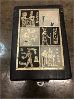 Vintage Egyptian Leather Trinket Box